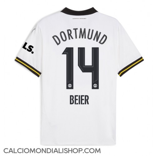 Maglie da calcio Borussia Dortmund Maximilian Beier #14 Terza Maglia 2024-25 Manica Corta